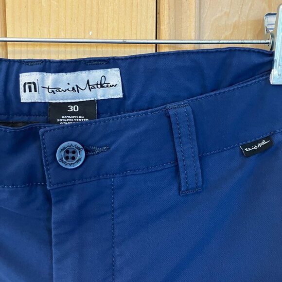 Travis Mathew Mens Chino Straight Leg Golf Pants Size 30x28 Blue Navy AN EXC - Picture 3 of 12